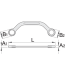 Chei inelare semiluna 11 x 13mm, 150mm, 16.5mm, 19mm, 7mm, 8.5mm, 54g