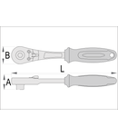 Clichet pentru bit 6,3 6,3mm, 157mm, 17,5mm, 25mm