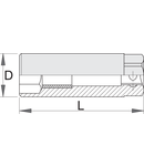 Cheie de bujii cu patrat de 3/8" 16mm, 22mm, 63mm, 19mm, 68g