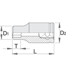 Capete chei tubulare 1/2" 9mm, 38mm, 13.9mm, 22.9mm, 12, 55g