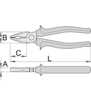 Clesti combinati maner bimateial 160mm, 24mm, 35mm, 9.5mm, 224g