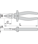 Clesti combinati cu gaura 180mm, 24mm, 45mm, 11mm, 221g