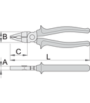 Clesti combinati cu gaura 180mm, 24mm, 45mm, 11mm, 241g