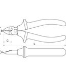 Clesti multifunctionali cu taiere in diagonala 160mm, 21mm, 10mm, 22mm