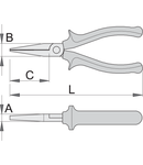 Clesti cu varfuri late 140mm, 15mm, 39mm, 8mm, 120g