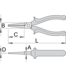 Clesti cu varfuri rotunde 140mm, 15mm, 9mm, 39mm, 2mm, 116g