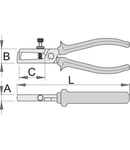 Clesti de dezizolat 160mm, 0.6 - 10mm, 18mm, 9mm, 40mm, 178g