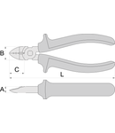 Clesti multifunctionali cu taiere in diagonala 160mm, 21mm, 10mm, 22mm