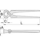 Clesti de cuie 180mm, 50mm, 23mm, 21mm, 309g