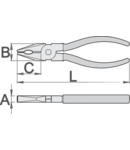 Master link clip pliers for motorbike chain 180mm, 27mm, 10mm, 221g