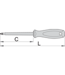 Surubelnite VDE TBI cu lama izolata si profil PZ PZ3, 150mm, 270mm, 156g