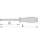 Surubelnite VDE cu lama izolata si profil PZ PZ3, 150mm, 260mm, 156g