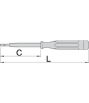 Surubelnita detectoare 220-250 V 0.5 x 3.0mm, 60mm, 140mm, 13g