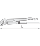 Clesti de tevi cu gura la 45° mdel Suedez 1.1/2"mm, 55mm, 430mm, 1380g