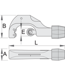 Dispozitiv de taiat teava 90mm, 20mm, 45mm, 287mm, 287mm, 1020g