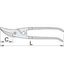 Foarfeci de tabla universale 280mm, 47mm, 582g