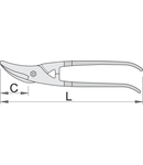 Foarfeci de tabla universale 280mm, 47mm, 577g