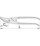 Foarfeci de tabla universale 280mm, 47mm, 567g