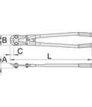 Cleste de buloane 450mm, 34mm, 70mm, 29mm, 1500g