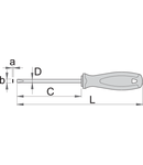 Surubelnite plate pentru electricieni TBI 0.4 x 2.5mm, 60mm, 145mm, 2.5mm, 33g