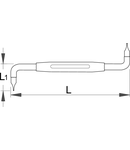 Surubelnita unghiulara cu capete surubelnita 0.6 x 3.5mm, 90mm, 12mm, 8g