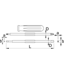 Surubelnita reversibila PH 2, PH 3, 0.8 x 4.0mm, 180mm, 7mm, 127g