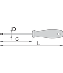 Surubelnita CR cu profil PH PH 0, 60mm, 145mm, 3mm, 34g