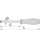 Surubelnite CR cu profil TX 100mm, 185mm, 4mm, 43g