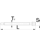 Surub Tr 10 x 1,5mm, 134mm, 14mm, 76g