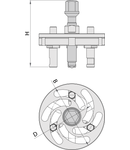 Extractor volante 100mm, 48 - 82mm, 135mm, 1085g