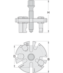 Extractor universal pentru roata distributie 100mm, 48 - 82mm, 135mm, 800g