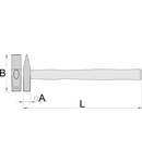 Ciocane lacatuserie 100g, 15mm, 260mm, 82mm, 145g