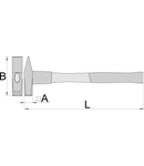 Ciocane lacatuserie LSI super 300g, 22,5mm, 300mm, 105mm, 380g