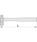 Ciocane cu capete rotunde 454g, 348mm, 605g