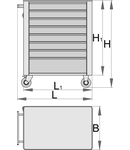 Carucior de scule "EUROSTYLE" 770mm, 440mm, 895mm, 700mm, 768mm, 56000g