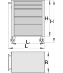 Carucior Eurostyle 770mm, 440mm, 895mm, 700mm, 768mm