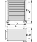 Carucior de scule 770mm, 500mm, 975mm, 700mm, 440mm, 847mm, 59000g