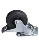 Swivel caster with brake 100mm