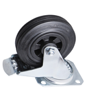 Swivel caster with brake 125mm