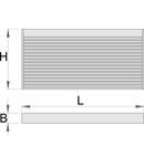 Banc de lucru cu panou si jaluzea orizontala pentru 946A 1500mm, 125mm, 740mm, 30000g