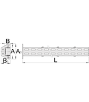 Stalp suport de conectare 64mm, 45mm, 97mm, 75mm, 1155mm