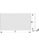 Panouri perforate set de 2 buc 952mm, 28mm, 1018mm