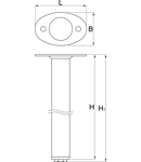 Suport pentru banc modular de unghi, set 2 buc 100,5mm, 65mm, 858mm, 868mm