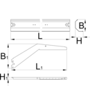 Suport pentru lumina cu consola 1249mm, 121mm, 36,5mm, 1250mm, 132mm, 17mm