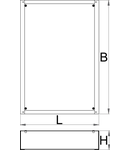 Baza de inaltare pentru dulapuri inguste 60, 442mm, 640mm, 78mm