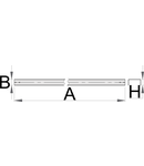 Bara de legatura 2500, 2425mm, 80mm, 40mm