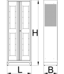 Cabinet organizer for tool trays 770mm, 430mm, 2052mm, 116000g