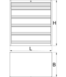 Heavy duty drawer cabinet 1121mm, 700mm, 1304mm