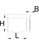 Set of dividers for 991HD small drawer, 5 pieces 74.7mm, 7mm, 68mm, 162g