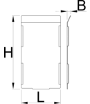 Set of dividers for 991HD big drawer, 5 pieces 74.4mm, 7mm, 139mm, 332g